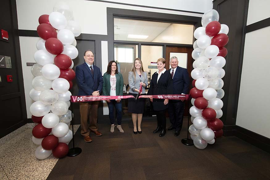 Photo of Speaking Center Ribbon Cutting