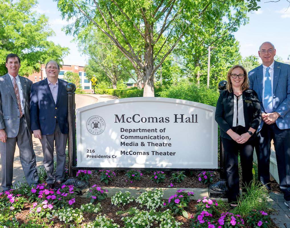 Communication Sign Unveiling New Department Name