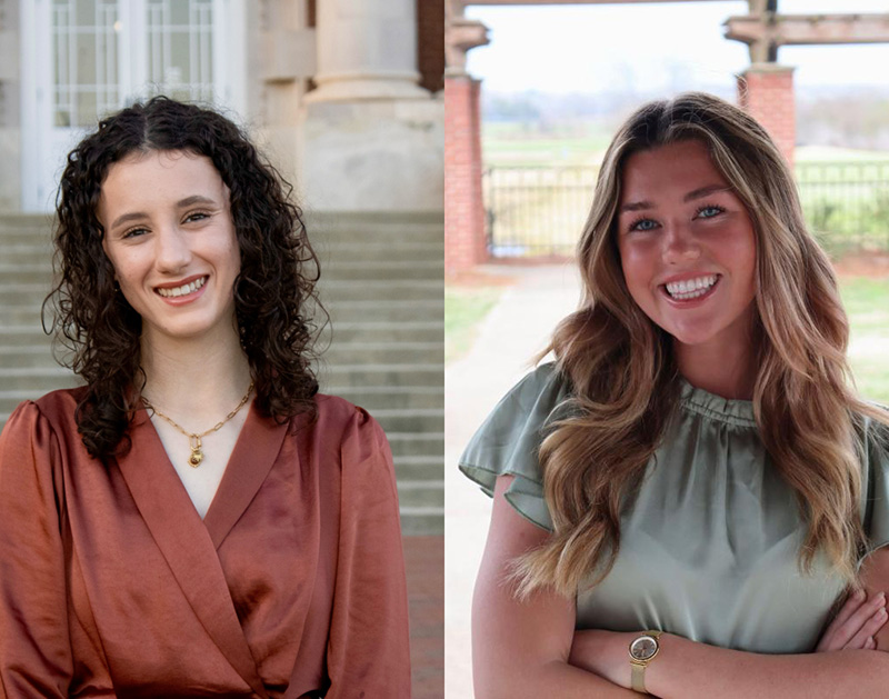 Kate Myers Headshot and Aubrey Carter Headshot