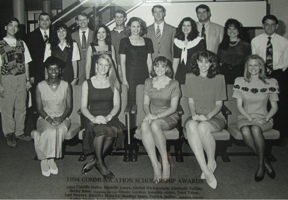 94-95 Department of Communication Scholarship Recipients
