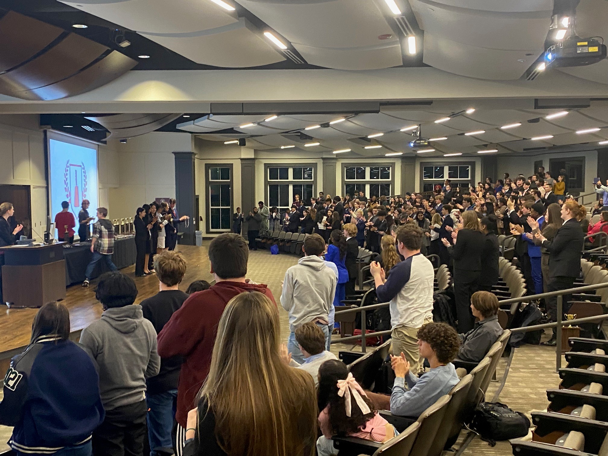 The awards ceremony at the 2024 Cowbell Classic tournament.