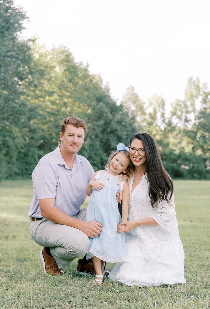 Olivia Miley family photo with her husband and her daughter