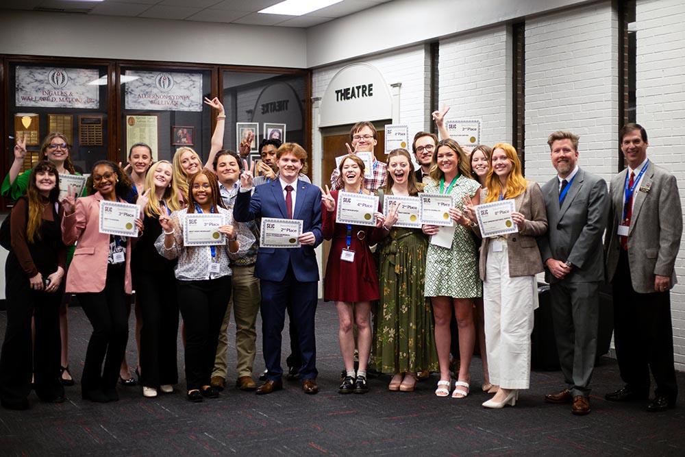 The Mississippi State delegation at the 2024 Southeast Journalism Conference