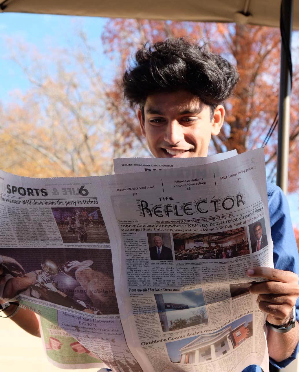 Student Reading Reflector